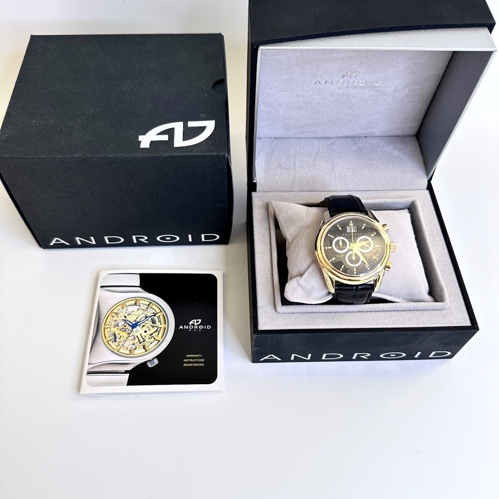 NOS ANDROID Chronograph 100M Stainless Steel Watch AD304 - Picture 1 of 11